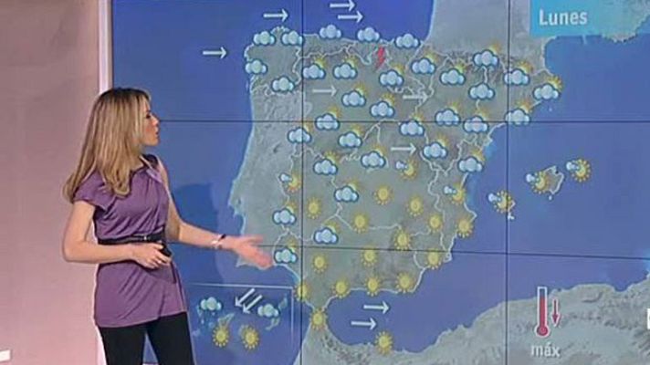 El tiempo - Lluvias en el norte y temperaturas más suaves
