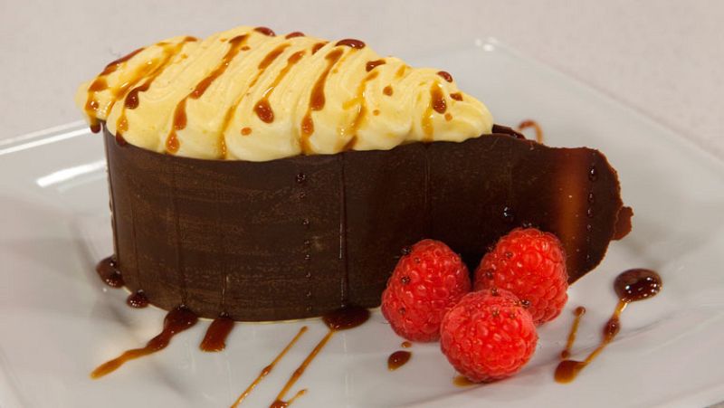 Lágrimas de chocolate rellenos de espuma