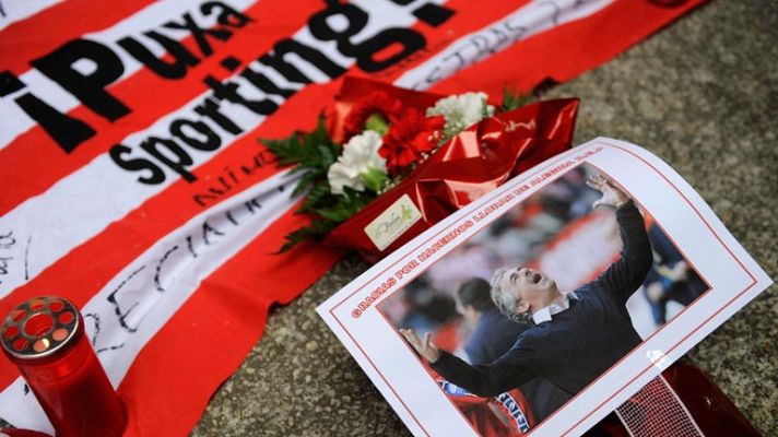 Telediario 1 - 10.000 aficionados en memoria de Manolo Preciado en el Molinón