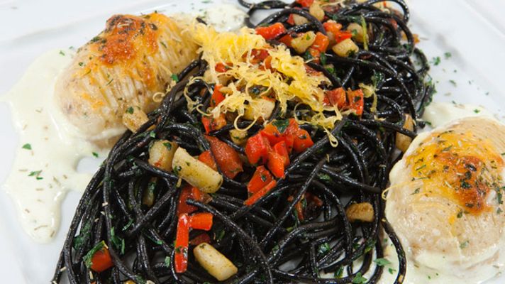 RTVE Cocina - Espaguetis con sepia