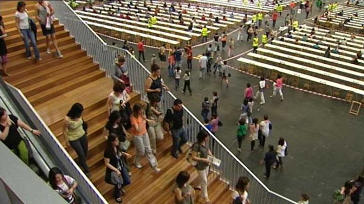 Telediario 1 - Macrooposición en Barakaldo