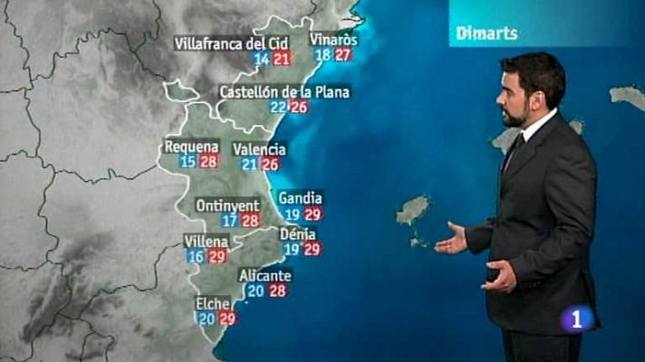 L'informatiu - Comunitat Valenciana - El tiempo en la Comunidad Valenciana - 18/06/12