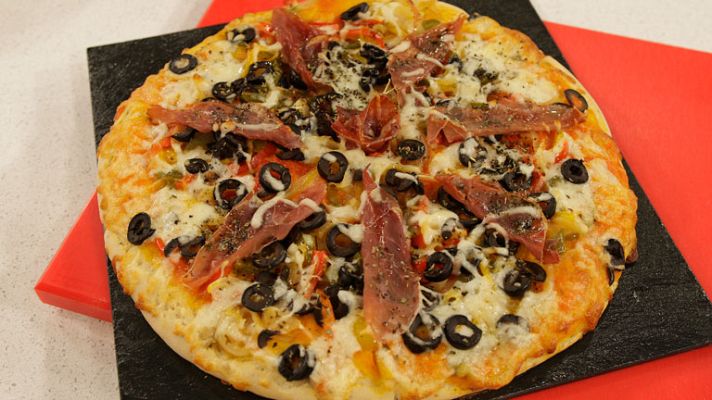 RTVE Cocina - Pizza de pimientos y jamón