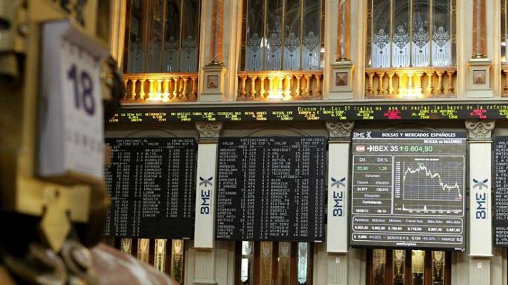 Telediario 1 - La prima de riesgo se desboca