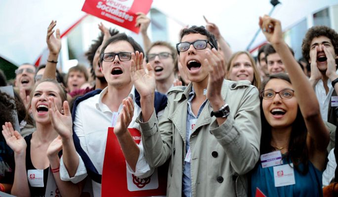 Telediario 1 - Mayoría absoluta para Hollande