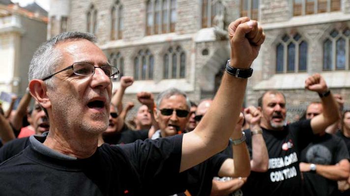 Telediario 1 - Huelga en las cuencas mineras