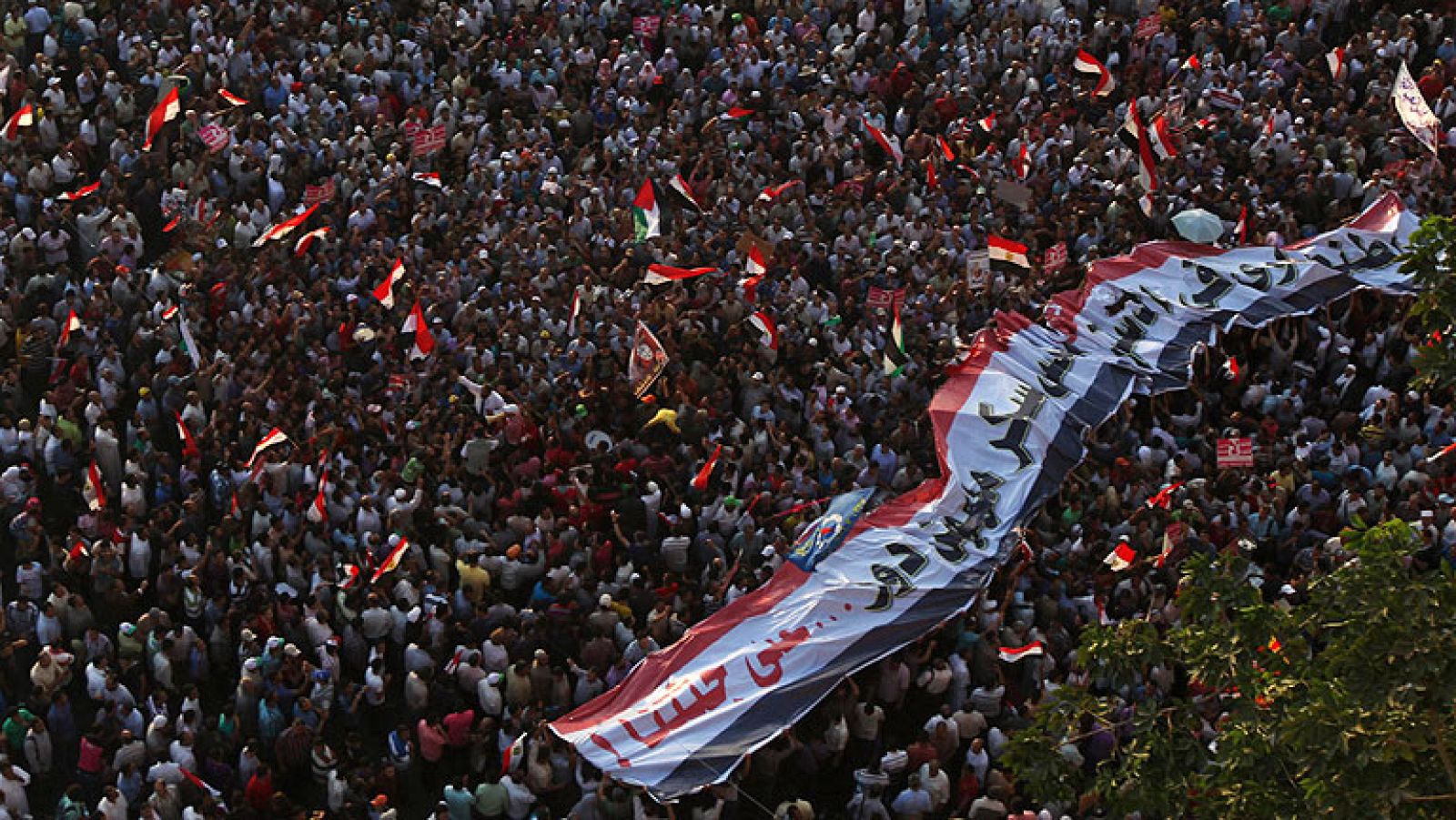 Miles de egipcios, convocados por los islamistas, protestan por la disolución del Parlamento | Ver