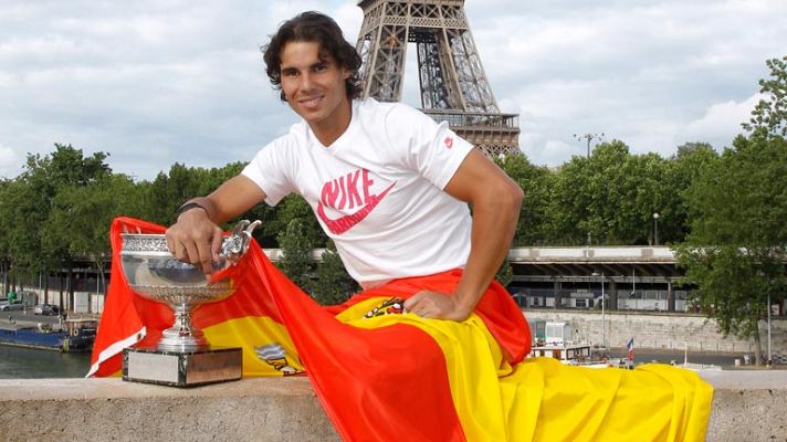 Telediario 1 - Rafa Nadal, abanderado español en Londres 2012