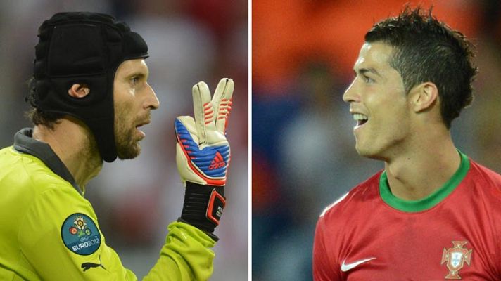 Telediario 1 - Cristiano Ronaldo, a perforar el muro Cech