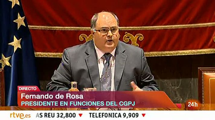 Informativo 24h - Los vocales del CGPJ reconocen a Dívar el "trabajo realizado"