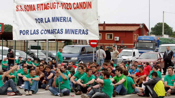 Telediario 1 - Los mineros inician este viernes su marcha hacia Madrid