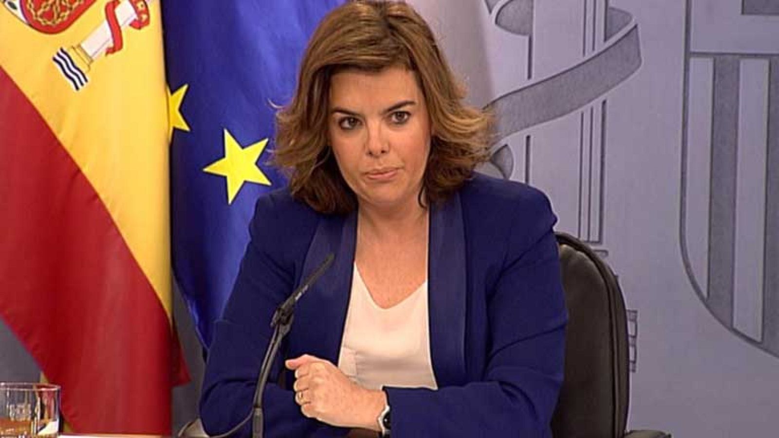 La vicepresidenta ha dicho que Mariano Rajoy hablará de la situación española previsiblemente el 11 de julio