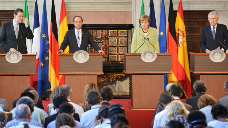 Las cuatro potencias del euro acuerdan un plan de 130.000 millones para fomentar el crecimiento