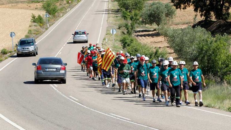 Más de 200 mineros inician la 'marcha negra' hacia Madrid