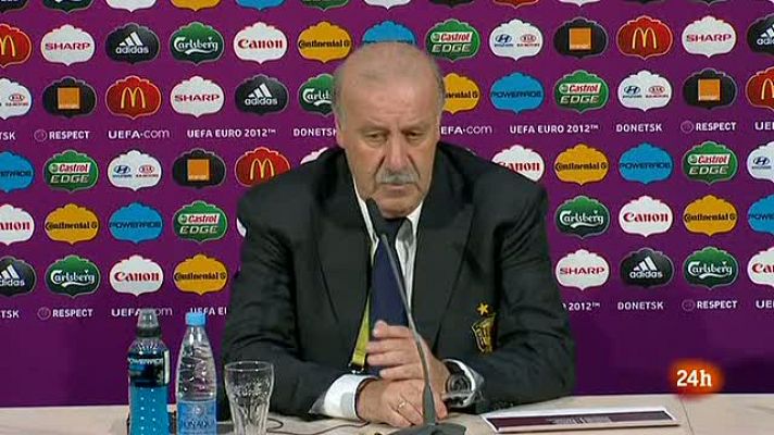 Telediario 1 - Del Bosque: "Ganamos por nuestras virtudes"
