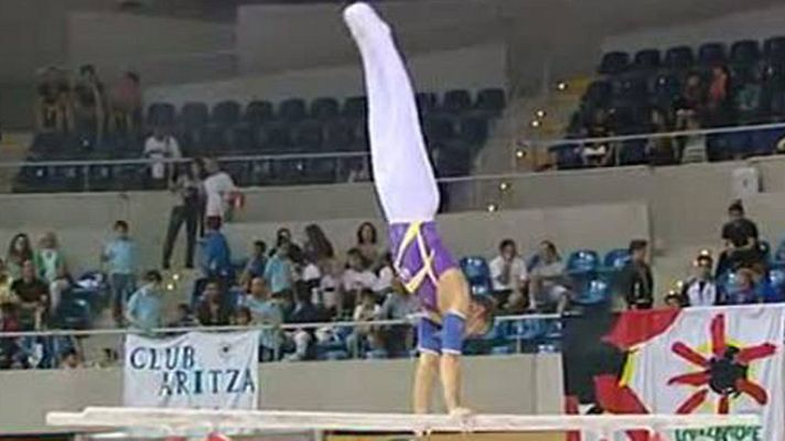 Telediario 1 - Rafa Martínez, campeón de España de gimnasia artística