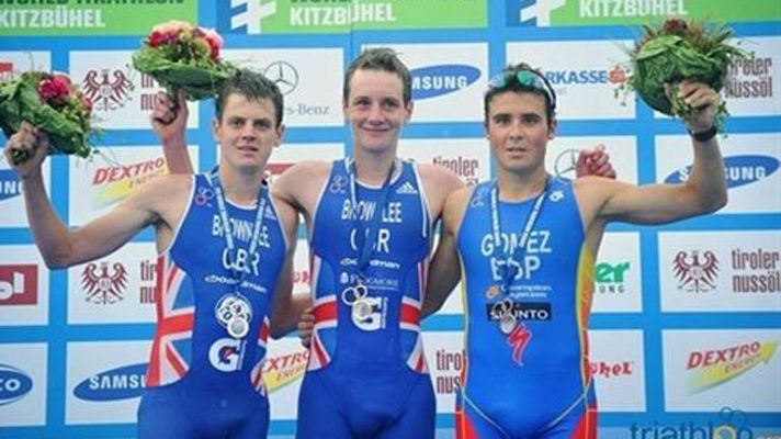 Telediario 1 - Gómez Noya consigue el bronce en la prueba de triatlón de Kitzbühel