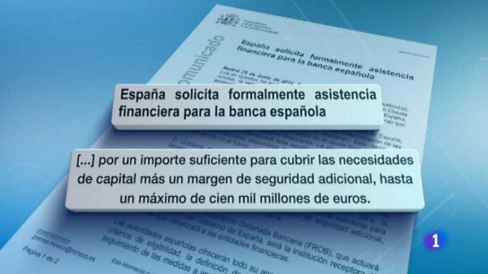 Telediario 1 - Telediario - 21 horas - 25/06/12