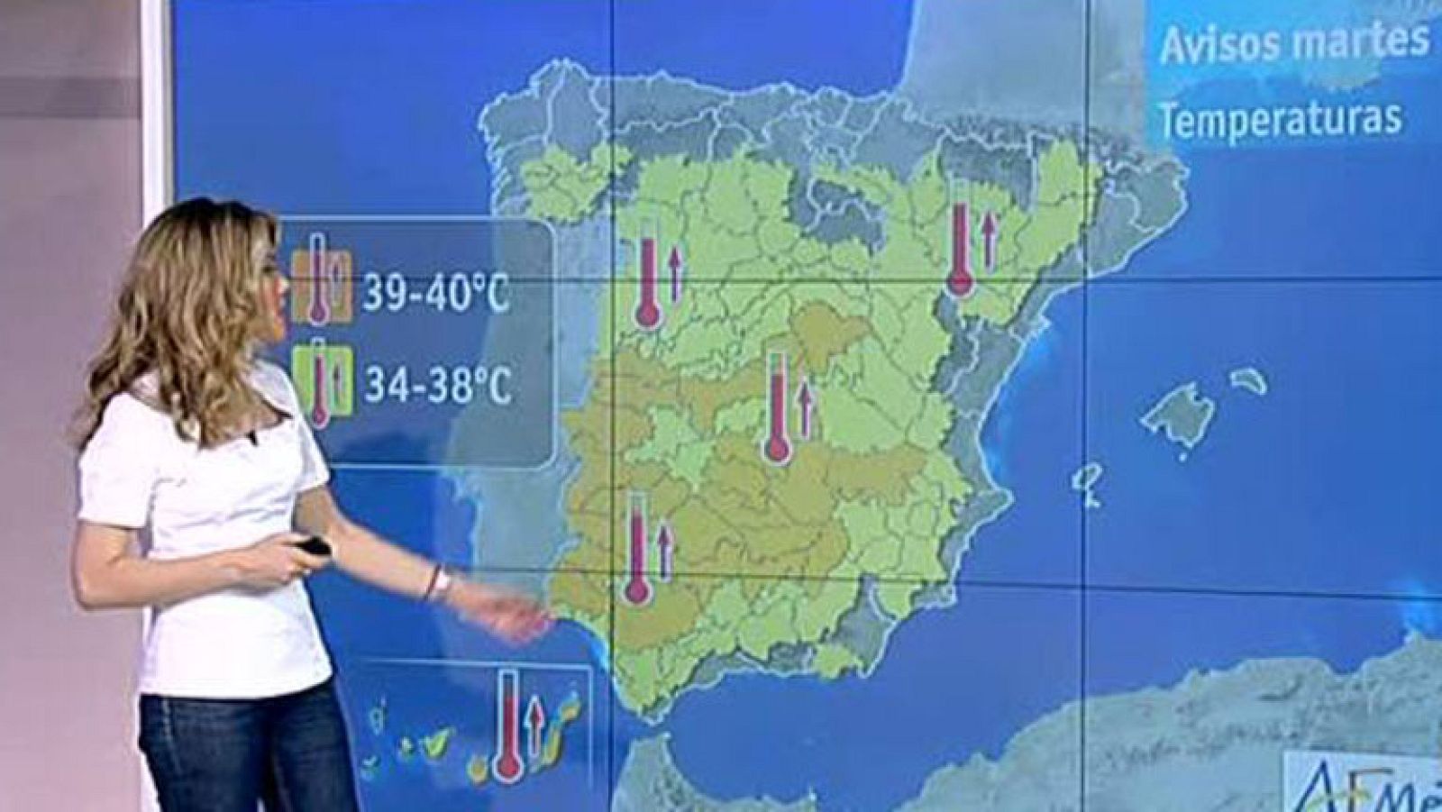 Tiempo estable con temperaturas en máximas
