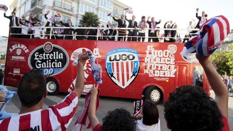 Fiesta por el ascenso a Segunda en Ponferrada y Lugo | Ver