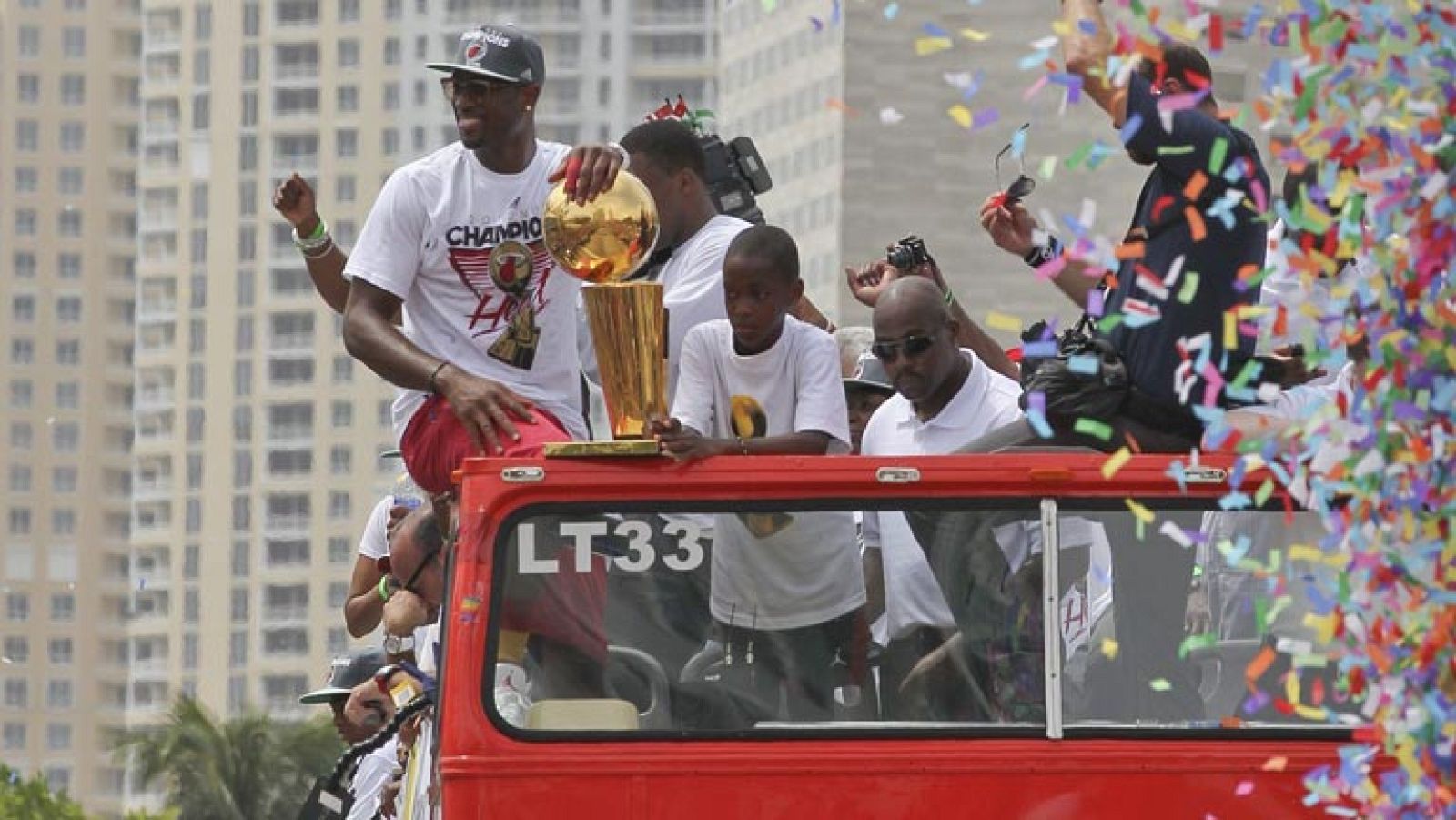 Miami celebra el título de la NBA
