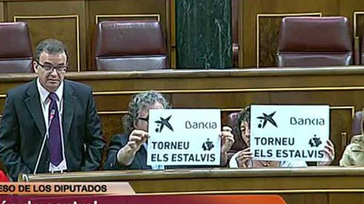 Informativo 24h - Diputados de ERC piden que Bankia y La Caixa devuelvan los ahorros a los clientes