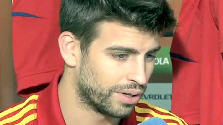 Telediario 1 - Piqué: "Para marcar a Cristiano necesitamos ayuda de todo el equipo"
