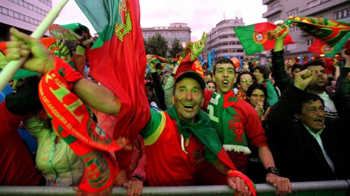 Telediario 1 - Portugal y España, hermanos y rivales por unas horas