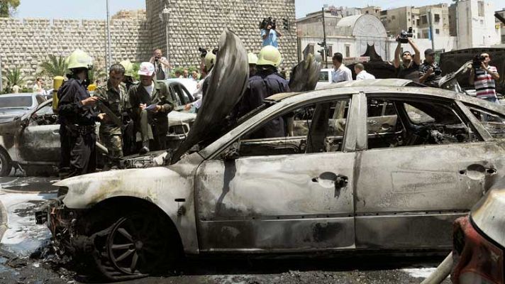 Telediario 1 - Bombardeos en Siria