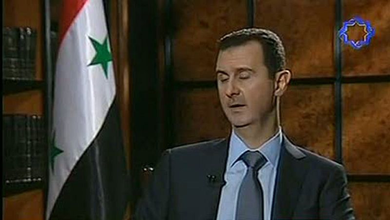 Asad descarta una solución externa al conflicto de Siria