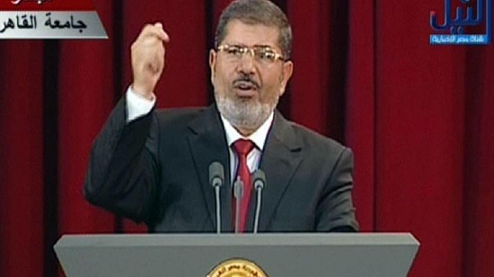 Telediario 1 - Morsi jura en Egipto