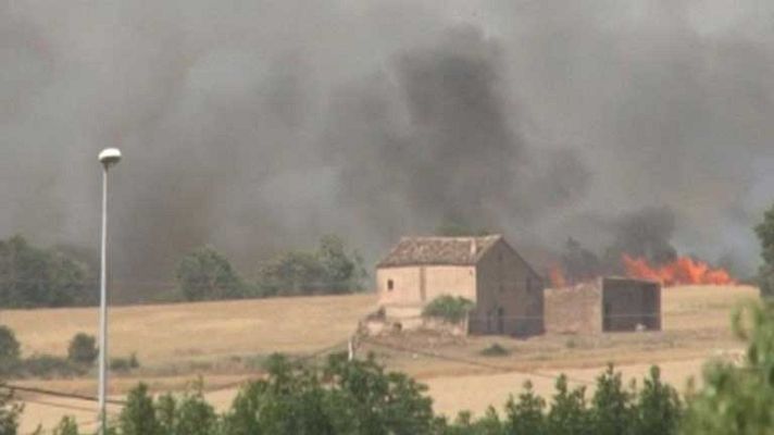 Telediario 1 - Incendio en Prats del Rei