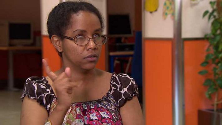 Telediario 1 - Ciega, sorda y muda