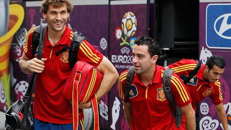 La selección española se ejercitará en el Estadio Olímpìco de Kiev, donde disputará la final de la Eurocopa 2012 contra Italia.