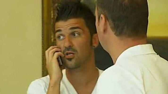 Telediario 1 - Villa y Puyol apoyan a España en Kiev