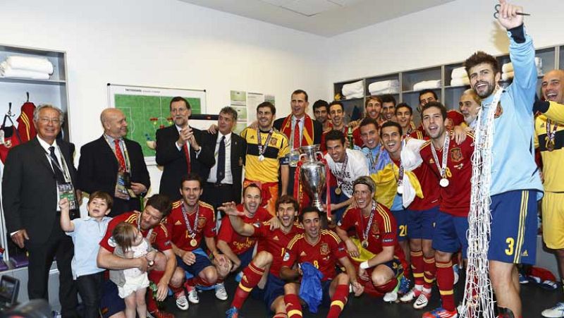 La selección española a punto de aterrizar en Barajas