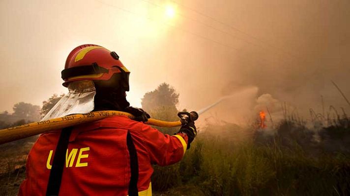 Telediario 1 - Ya no hay llamas en Valencia