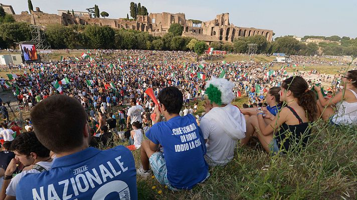 Telediario 1 - El Circo Máximo de Roma también vibró con la final de la Eurocopa