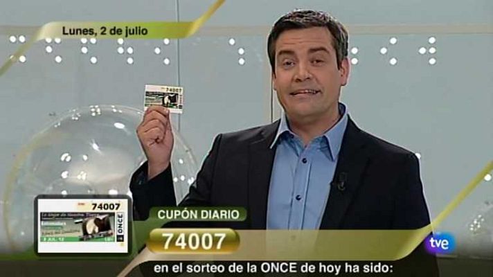 Sorteos ONCE - Sorteo ONCE - 02/07/12