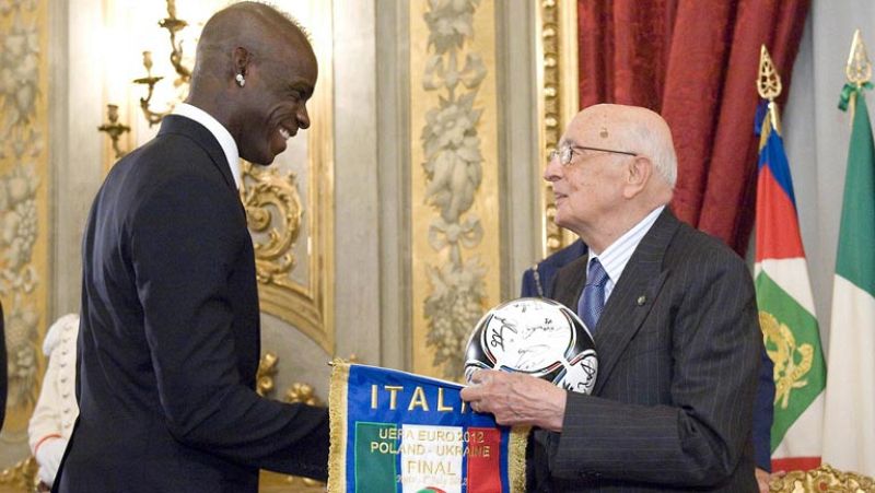 Napolitano recibió a la selección italiana