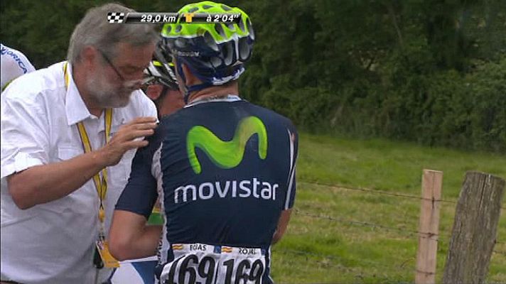 Tour de Francia - Rojas abandona el Tour tras sufrir una caída y peligran los Juegos