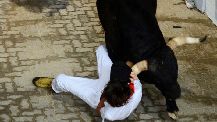 San Fermín - Herido del primer encierro