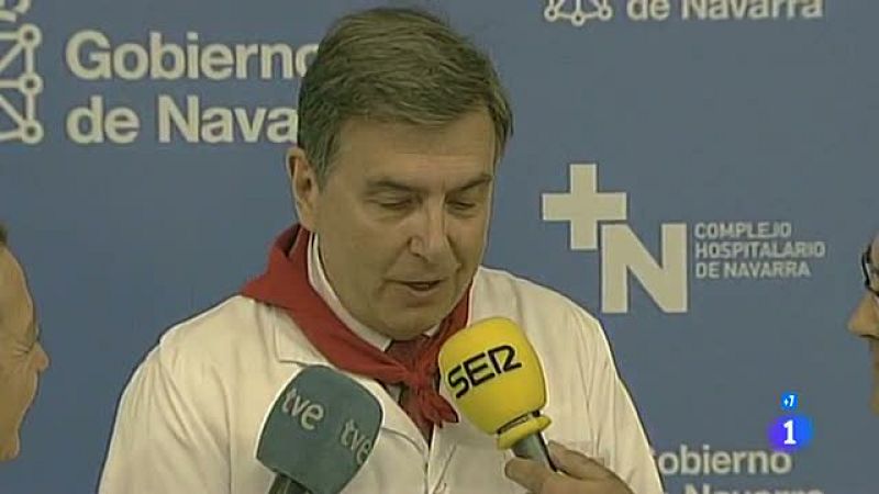 Seis heridos en el primer encierro de San Fermín 2012, uno por asta de toro