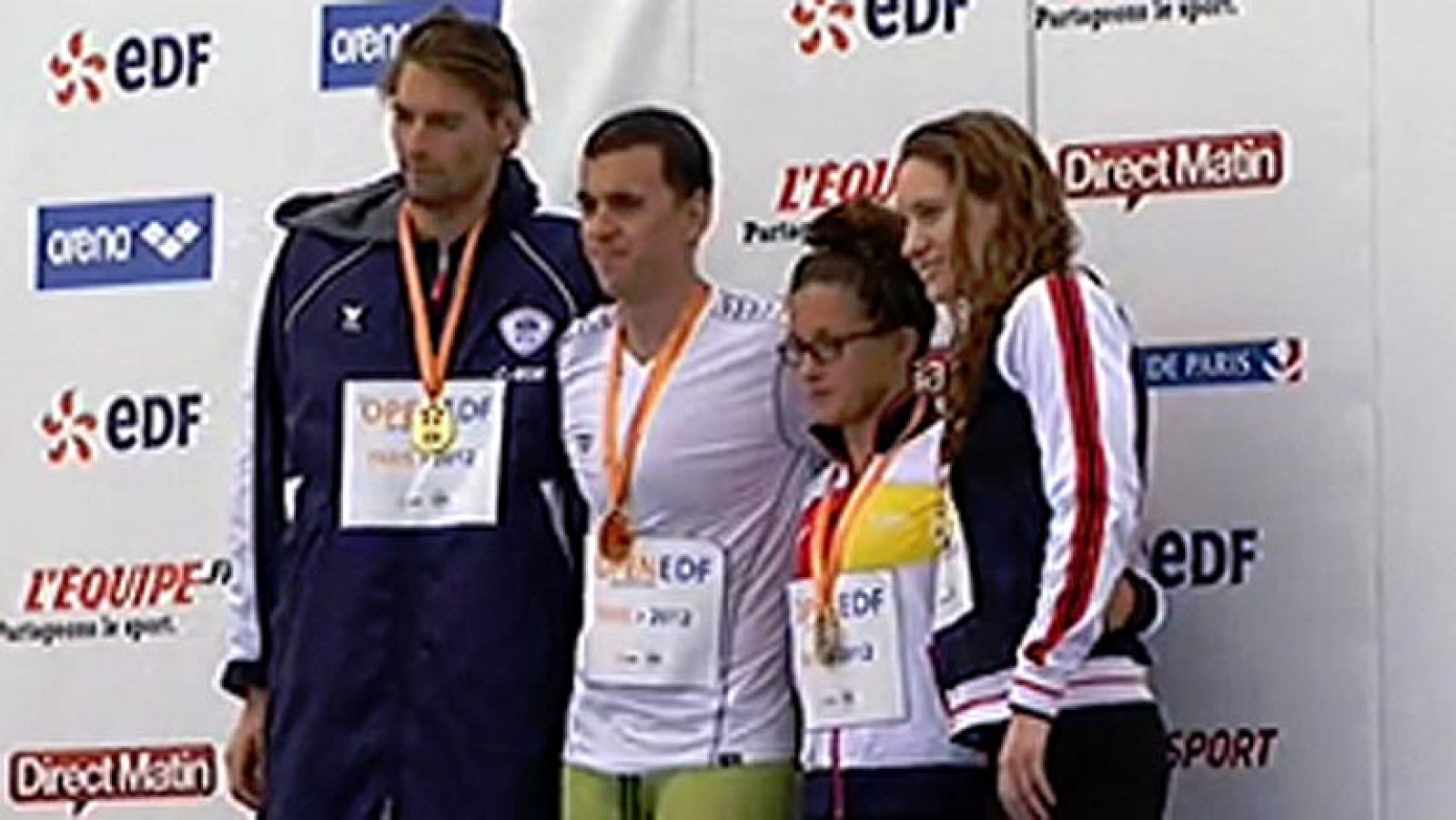 Judit Ignacio, Patricia Castro y Duane da Rocha se suben al podio en el Abierto de París de Natación