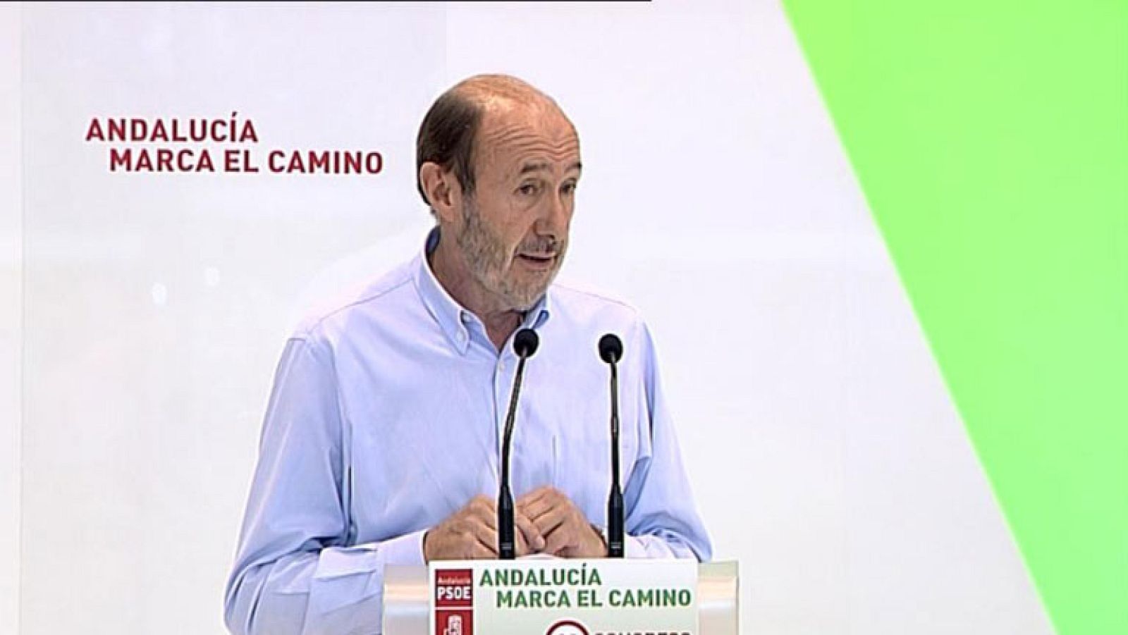 Rubalcaba demuestra su apoyo a  Antonio Griñán