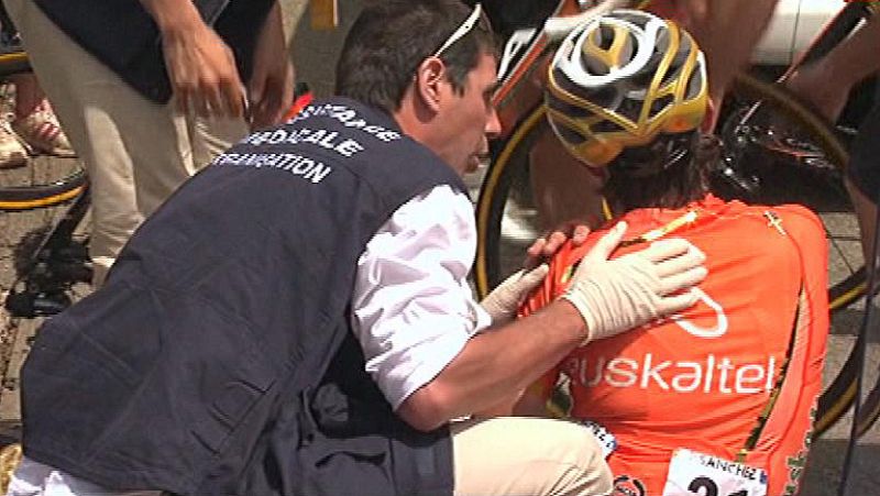 Samuel Sánchez se retira del Tour por una caída