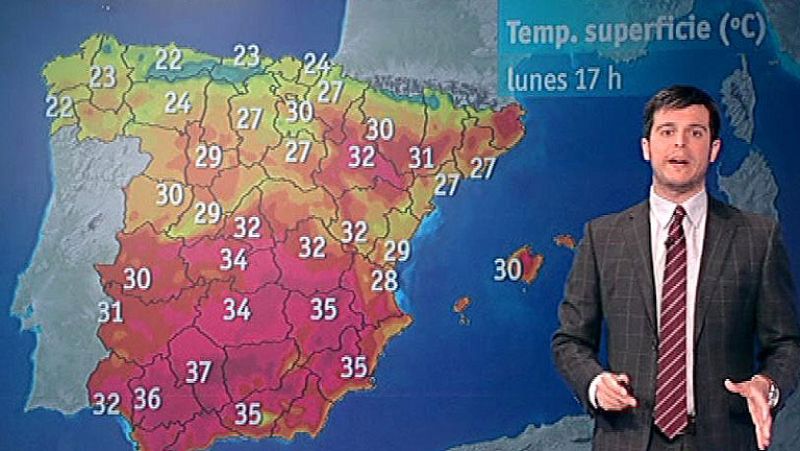 Continúan los cielos despejados este lunes y las altas temperaturas