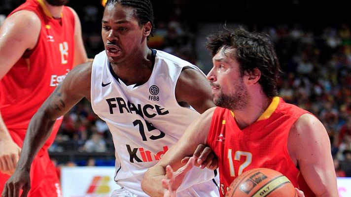 Telediario 1 - La selección española de baloncesto da un serio repaso a Francia (81-65)