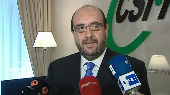 Telediario 1 - CEOE y sindicatos, sobre medidas