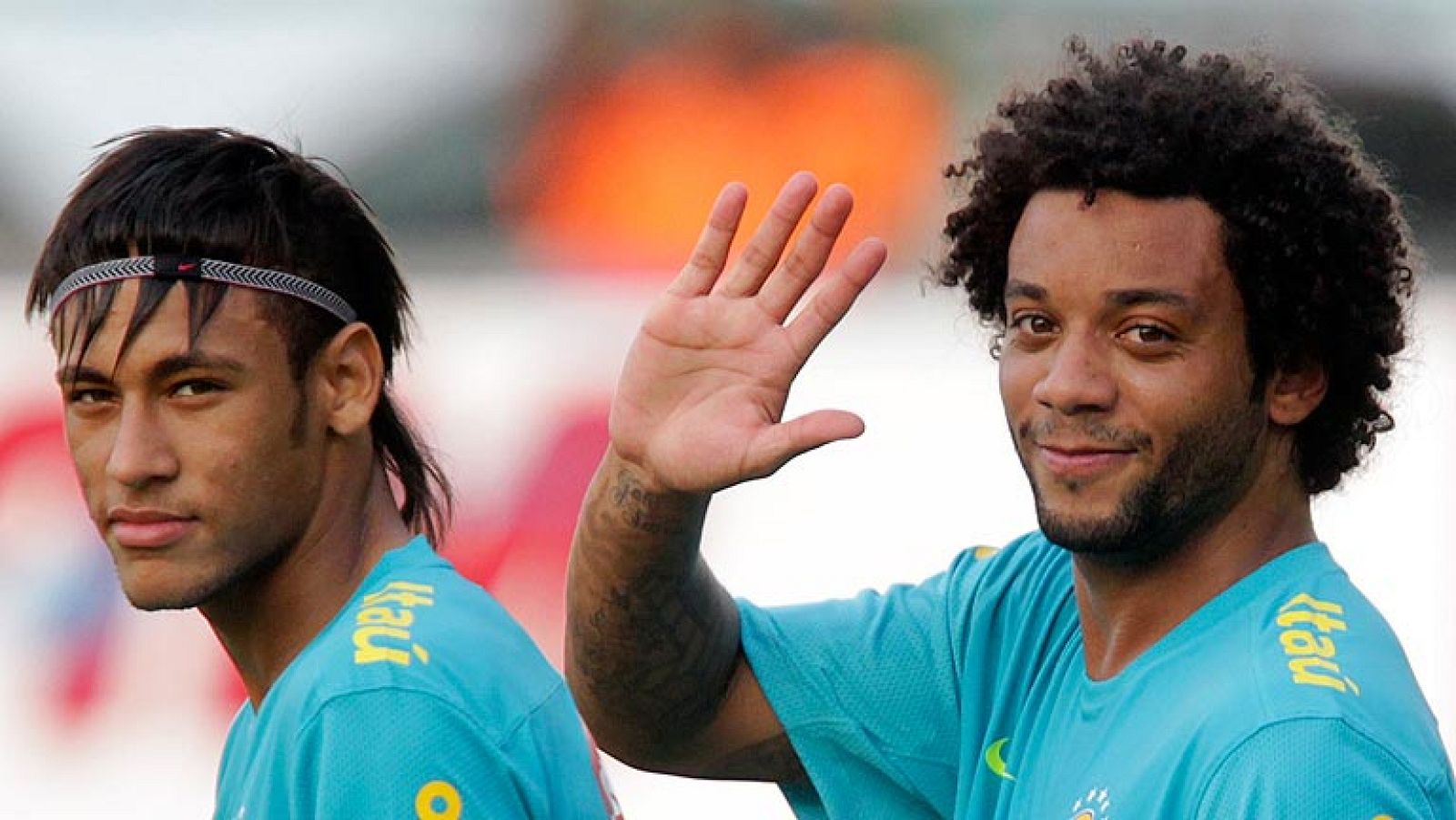 Neymar y Marcelo calientan motores con la selección olímpica brasileña